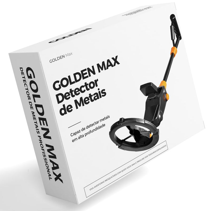 Detector de metais profissional GoldenMax 2022 + Brinde Caça ao tesouro