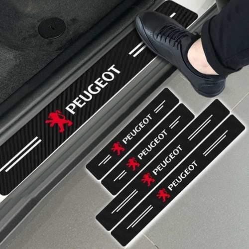 Adesivos de Carbono Para Portas Automotivas CARRO 01 Brava Shopping Peugeot (4 Peças) 