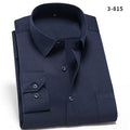 Camisa PremiumElastic™- Camisa Social Premium Elástica Masculina MP026 Brava Shopping Azul Escuro PP (49-55kg) 