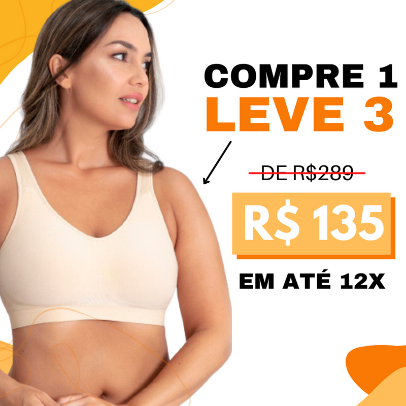 Sutiã ModerDay 2023  (Compre 1 Leve 3) - Frete Grátis