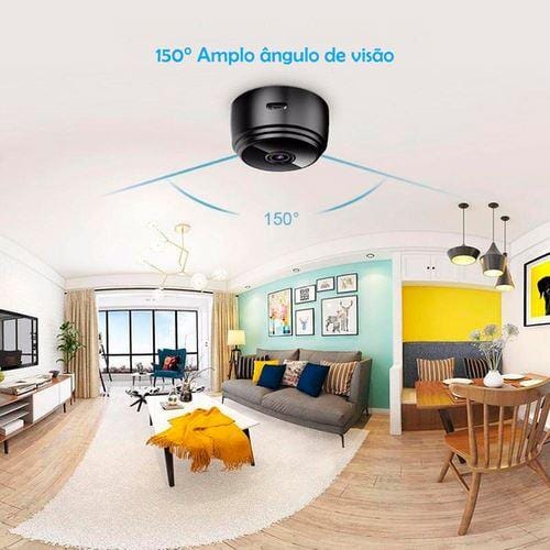 Mini Câmera Magnética Wifi Tempo Real HD MP076 Brava Shopping 