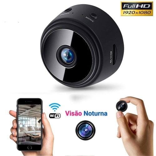 Mini Câmera Magnética Wifi Tempo Real HD MP076 Brava Shopping 