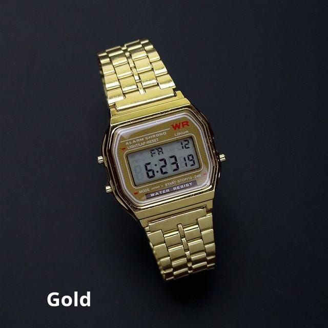 Relógio Classic Casio Model WR 2021 relógio 001 Direct Ofertas Ouro 